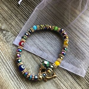 ✨Bundle 3/$8✨ Multicolored Evil Eye Bracelet